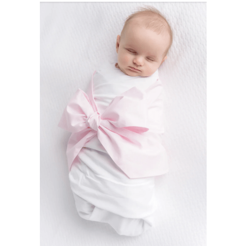 Bow Swaddle ® - Palm Beach Pink