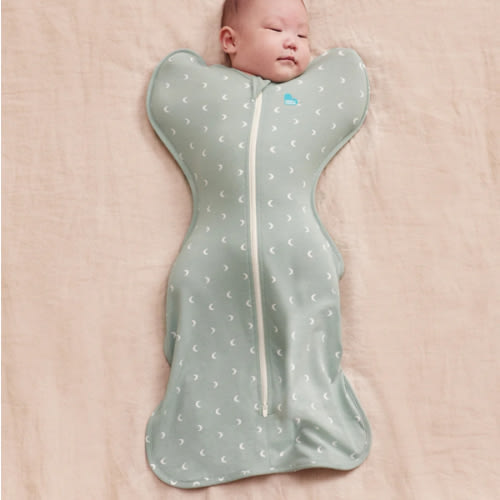 Swaddle Up™ 1.0 TOG Cotton Olive Moon