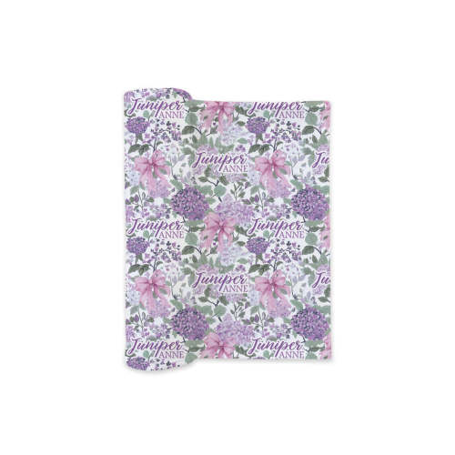 Personalized Swaddle Blanket | Lavender Lullaby