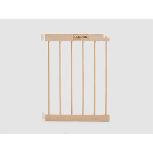 HARPPA Wooden Baby Gate Playpen | Non-Toxic Foldable DIY Adjustable Play Yard for Infants & Toddlers – Natural Finish Baby Fence for Small & Large Spaces