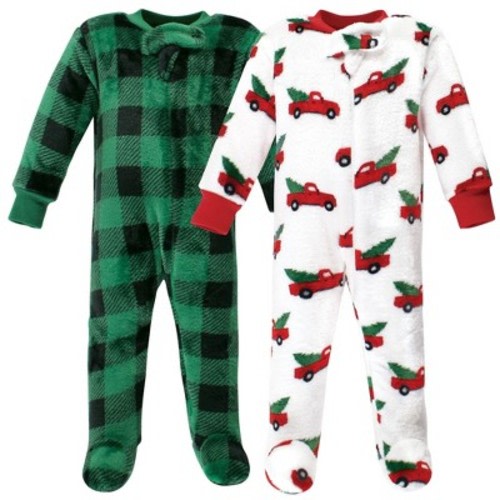 Hudson Baby Plush Sleep and Play, Christmas Tree Truck, 0-3M