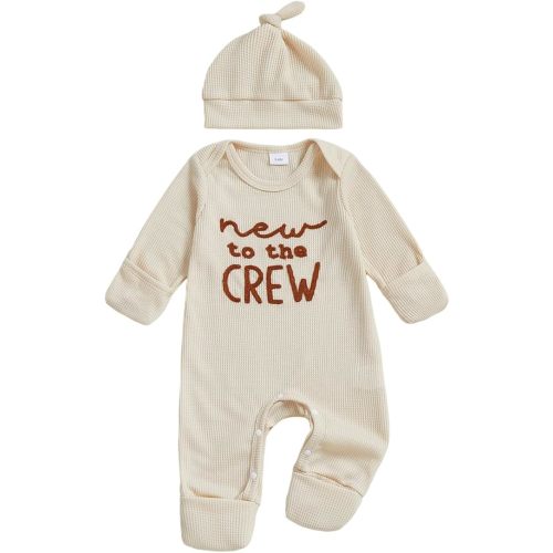 Newborn Baby Boy Fall Clothes Infant Winter Outfit Jumpsuit Romper