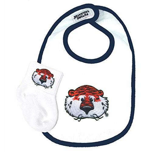 Auburn Tigers Cotton Baby Bib and Socks Set - Aubie