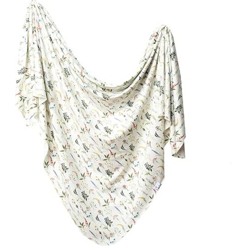 Copper Pearl Large Premium Knit Baby Swaddle Receiving Blanket Aspen