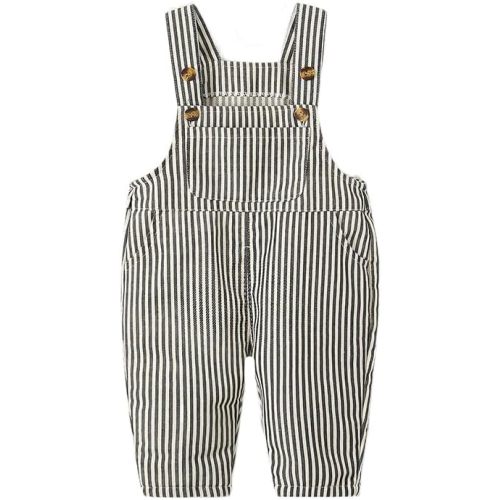 12Months-5Years Toddler Overall Unisex-Baby Stripe Print Denim Jumpsuits & Romper