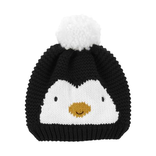 Baby Penguin Hat - 3-9M - Style,Black/White