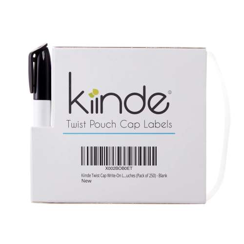 Twist Pouch Cap Labels with Marker (How to Label Breast Milk Bags) – Kiinde