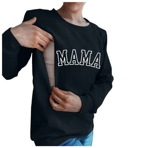 Xiulive Women Casual Maternity Nursing Sweatshirt Comfort Friendly Zip Breastfeeding Pullover Tops Mama'S Boobery Sweater Breathable outfits