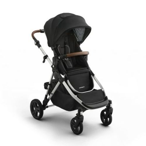 Mockingbird Modular Single-To-Double Full Size Stroller 3.0 - Black Windowpane: Adjustable Handle, Flat-Free Tires, Machine Washable Seat Pad