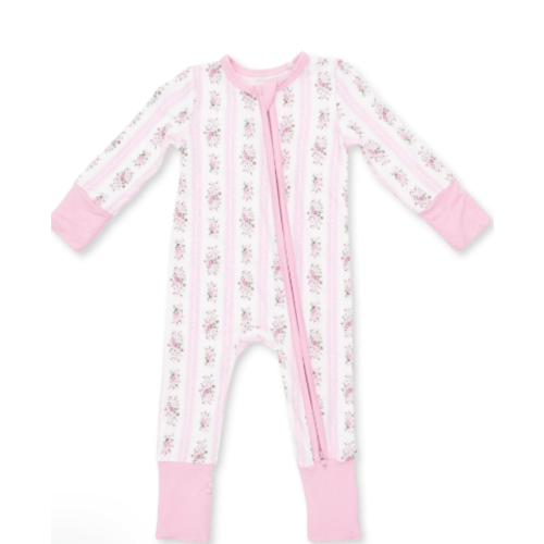 Bella Rose Stripe - Convertible Romper