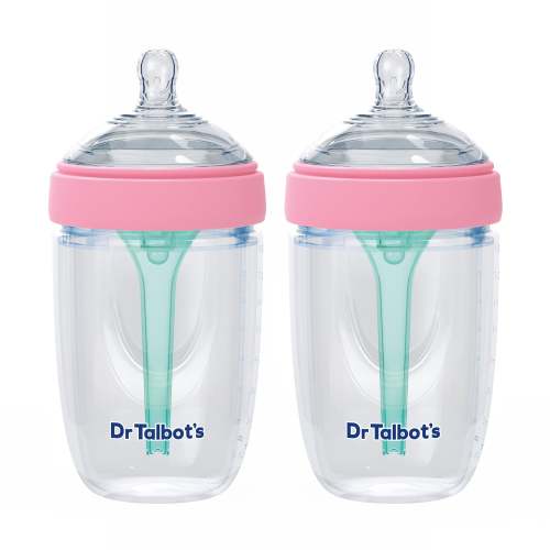 Squeezy Silicone Anti-Colic Bottle (2 Pack) - 8 oz