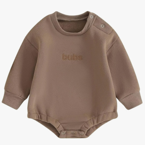 VISGOGO Newborn Infant Baby Boy Girls Oversized Romper Little Dude Sweater Onesie Coming Home Outfit Neutral Clothes