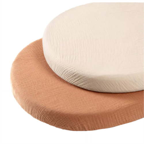 AUQ 2 Pcs Baby Lounger Pillow Cover, Good Moisture Absorption Baby Care Removable Slipcover, Safe for Babies Lounger Cover,Style 1