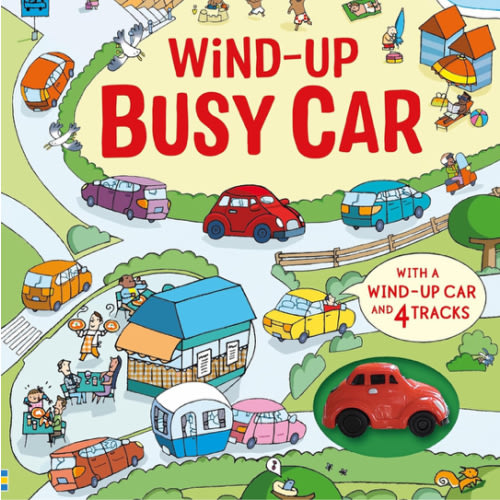 Wind-Up Busy Car: A Toy and Book Gift Featuring a Driving Journey Through Towns and the Countryside