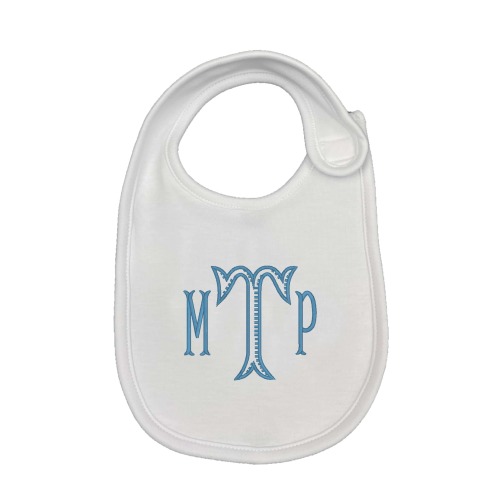 Ribbed Fishtail Embroidered Bib