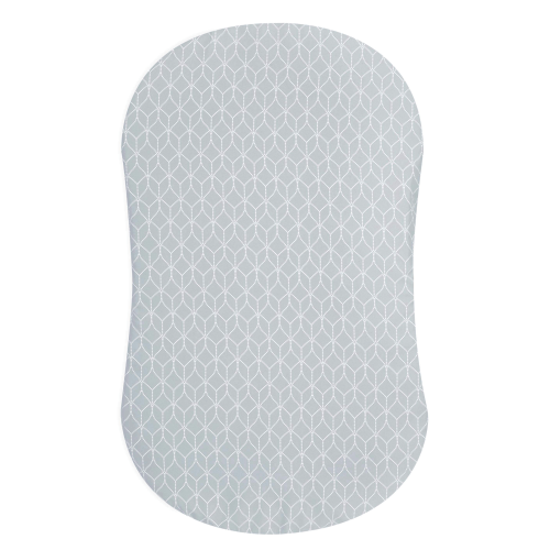 HALO - BassiNest Fitted Sheet 100% Cotton | Morning Mist - Gray