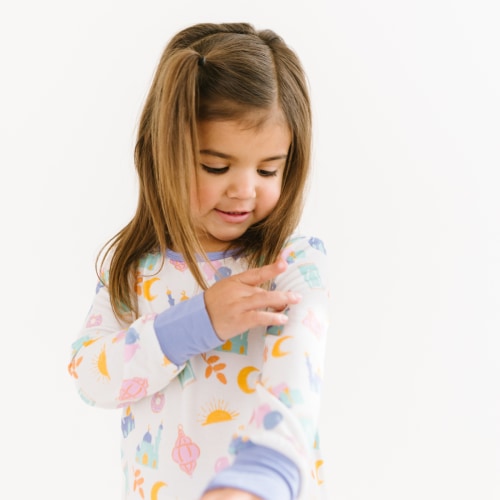 Ramadan & Eid Girls 2-Piece Bamboo Pajamas, Family Matching | Lil Deenies