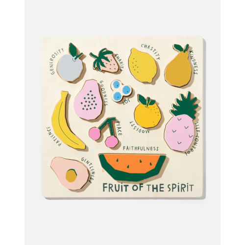 Catholic Fruit of the Spirit Wooden Puzzle