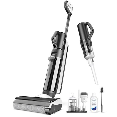 Tineco Smart Wet Dry Vacuum Cleaners, Floor Cleaner Mop 2-in-1 Cordless Vacuum for Multi-Surface, Lightweight and Handheld, Floor ONE S5 Combo
