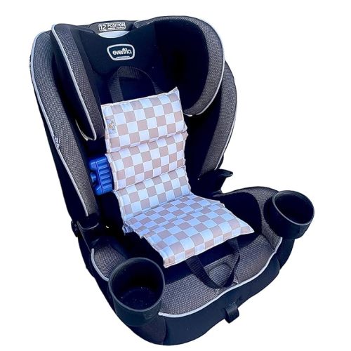 Car Seat Cooler for Children - Car Seat Cover - Summer Ice Pack Seat Cooler Mat - Car Seat Protectors for Child Baby Car Seat (Checkered)