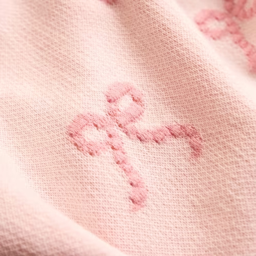 Adairs Baby - Novelty Cotton Pink Bows Baby Blanket | Adairs