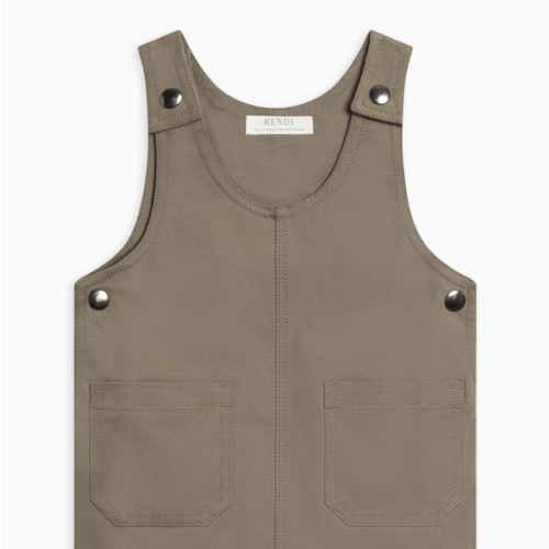 Alma Twill Jumper Dress