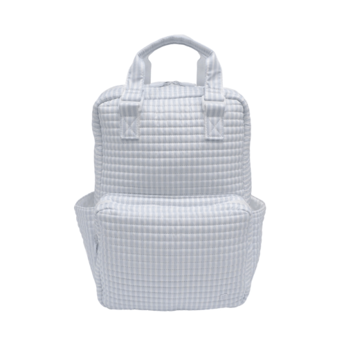 TRVL Quilted All You Need Diaper Bag - Pimlico Stripe Blue