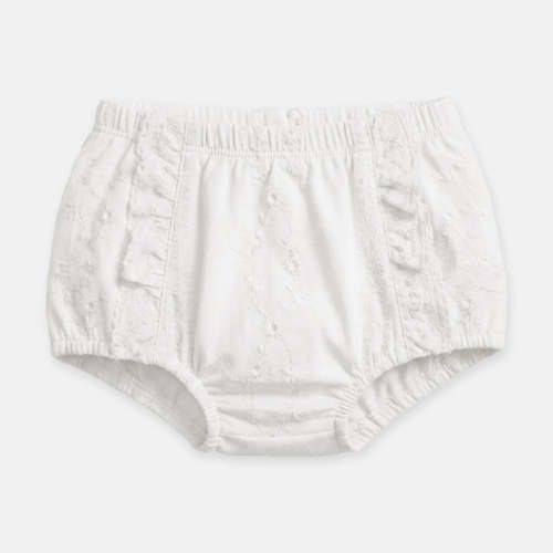 Baby Bloomers Florence | 100% Cotton Elasticised waist | Vanilla White | Toshi Official