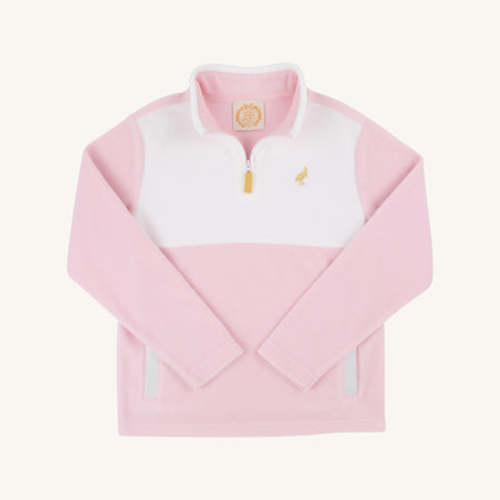 Hayword Half-Zip (Fleece) - Palm Beach Pink with Worth Avenue White