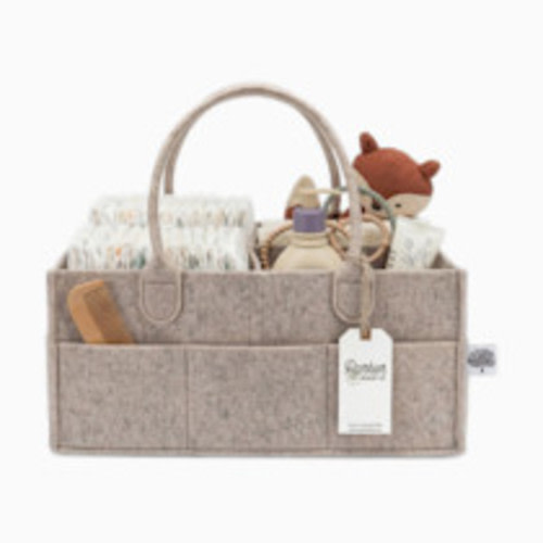 Parker Baby Co. Diaper Caddy - Oatmeal, Large