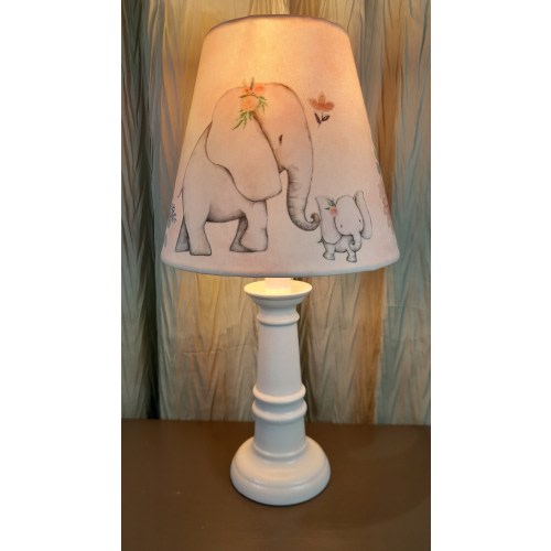Boho Elephant nursery/accent lamp, mother and baby elephant lamp, elephant baby lamp, girl elephant Nursery lamp, baby girl gift