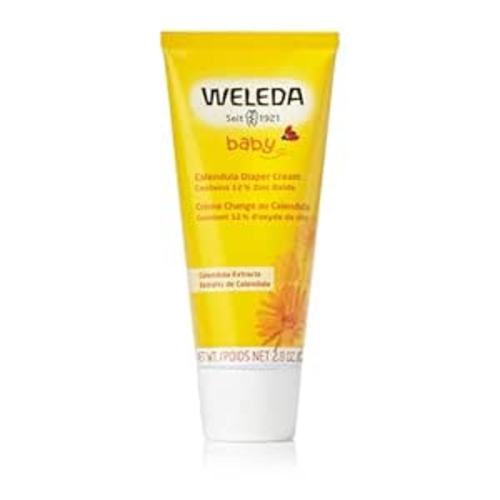 Weleda Baby Calendula Diaper Cream, 2.8 Fluid Ounce, Plant Rich Protection with Calendula, Chamomile, Sweet Almond Oil, Lanolin and Zinc Oxide