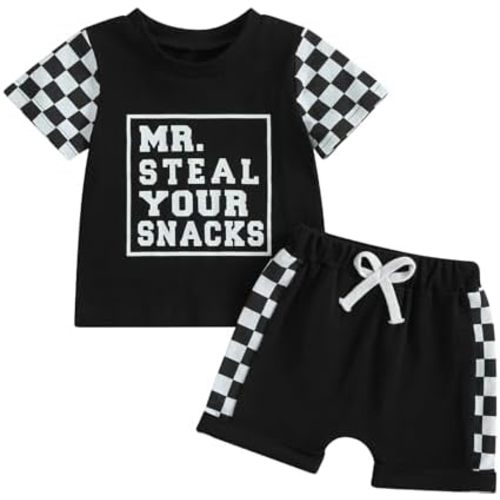 4th of July Baby Boy Outfit USA Flag Short Sleeve Shirt Elastic Shorts 2Pcs Toddler Boys Fourth of July Outfits