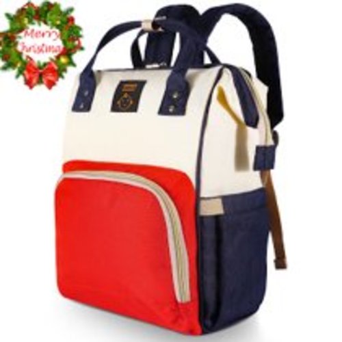 Gimars Large Capacity Diaper Bag,Mummy Maternity Nappy Bag Multifunctional Diaper Backpack Travel Backpack,Mom Dad Travel Rucksack for baby care ,Red