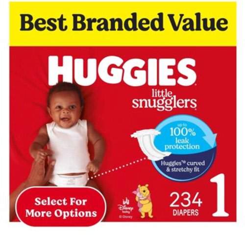 Huggies Little Snugglers Baby Diapers, Size 1