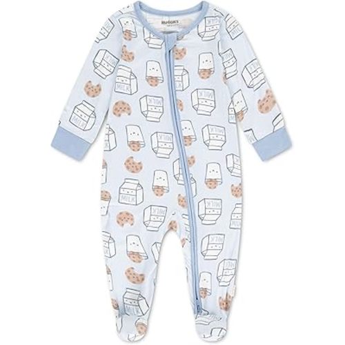 HUGGIES baby-boys Printed Footed Coverall