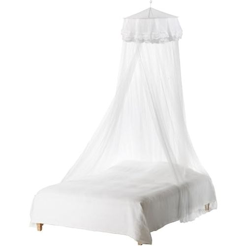 STOBOK Net for Bed, Bed Canopy for Girls King Canopy Bed Curtains Elegant Dome Bed Netting Infant Net Crib Bed Canopy Breathable See Through Netting (White)