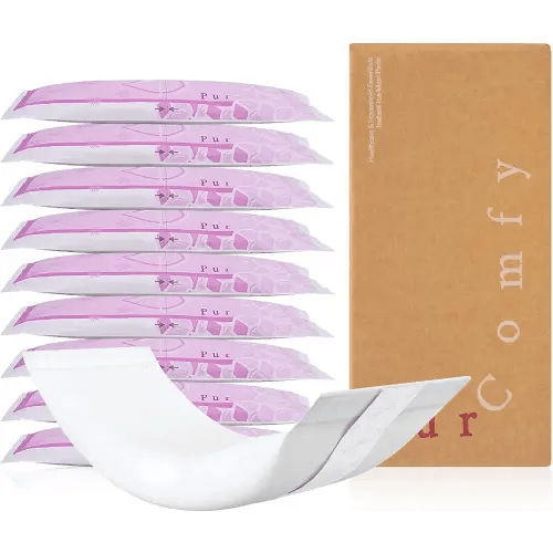 PurComfy 2-in-1 Postpartum Pads, Absorbent Instant Perineal Ice Pads for Women with Mom Pain Relief and Postpartum Recovery Care, 10 Count