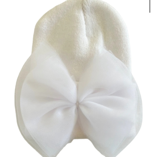 Baby's First Hat®, White Tulle Bow – SpearmintLOVE