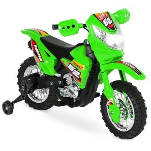 Best Choice Products 6V Kids Electric Battery Powered Ride On Motorcycle w/ Training Wheels, Lights, Music