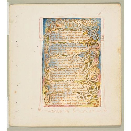 Songs of Innocence & of Experience - A Cradle Song Poster Print by William Blake - British London 1757 - 1827 London - 18 x 24