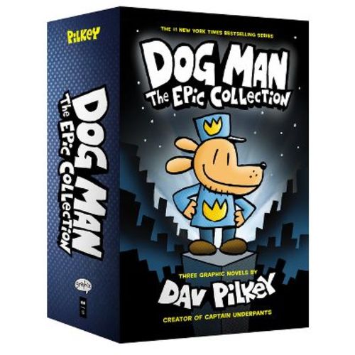 Dog Man: The Epic Collection (captain Underpants: Dog Man Series #1-3 Boxed Set) (paperback) (dav Pilkey)