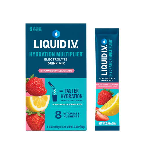 Liquid I.V.® Strawberry Lemonade Hydration Multiplier® Powdered Electrolyte Drink Mix, 6 Count Packets