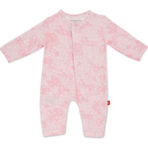 Pink Doeskin Magnetic Coveralls