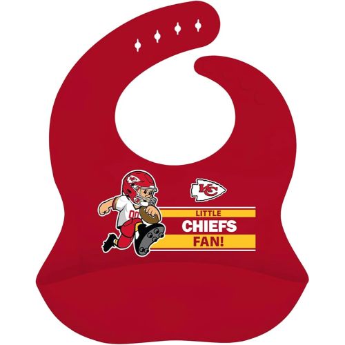 Baby Fanatic NFL Silicone Bib - Premium Quality, Educational, and Fun Activity for Kids and Families