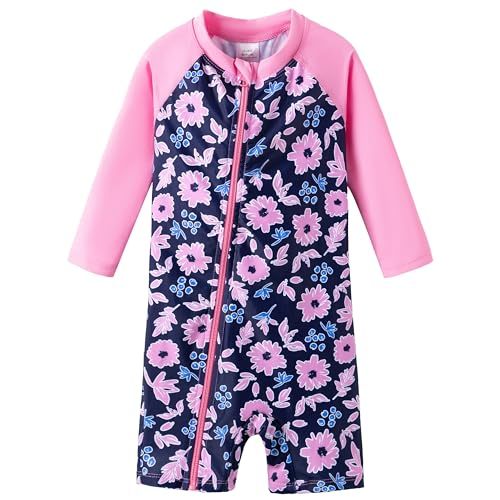 UMELOK Baby Girl Swimsuit Infant Rash Guard Swimwear UPF 50+ Sun Protection Bathing Suit