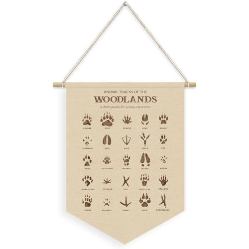 Woodland Nursery Decor,Forest Decor,Woodland Classroom Decor Wall Hanging Pennant Banner for Classroom,Boys Girls Room,Nursery Playroom