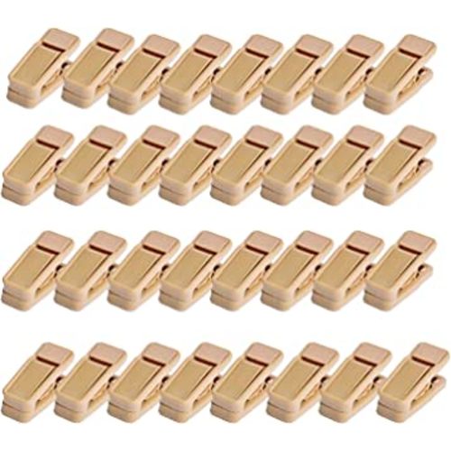 Plastic Baby Hanger Clips, 40 Pcs Slim-line Finger Clips Set Clothes Hanger Velvet Hanger (Skin)