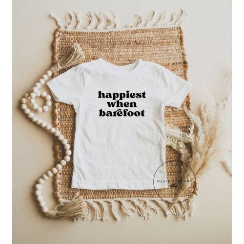 Happiest When Barefoot Shirt  Moon Shirt Star Shirtboho - Etsy