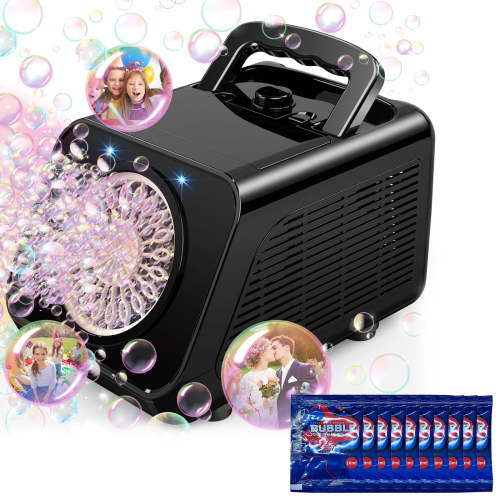 JBeeCtrl Bubble Machine for Kids & Toddlers Automatic Bubble Blower with 20000+ Bubbles Per Minute, Bubble Maker Bubble Toys for Kids Outdoor Birthday Party,Wedding